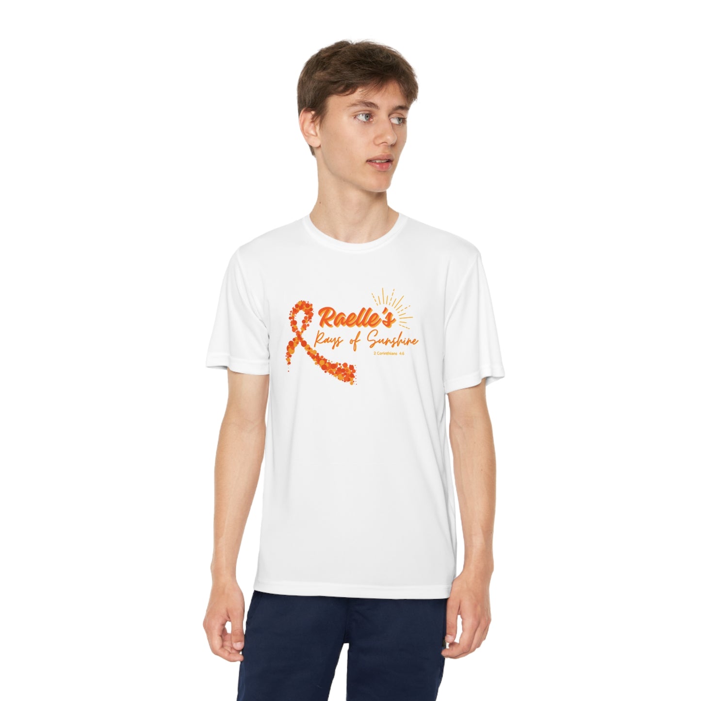 Raelle's Rays of Sunshine (YOUTH) Sport-Tek Athletic Style Tee (FREE SHIPPING)