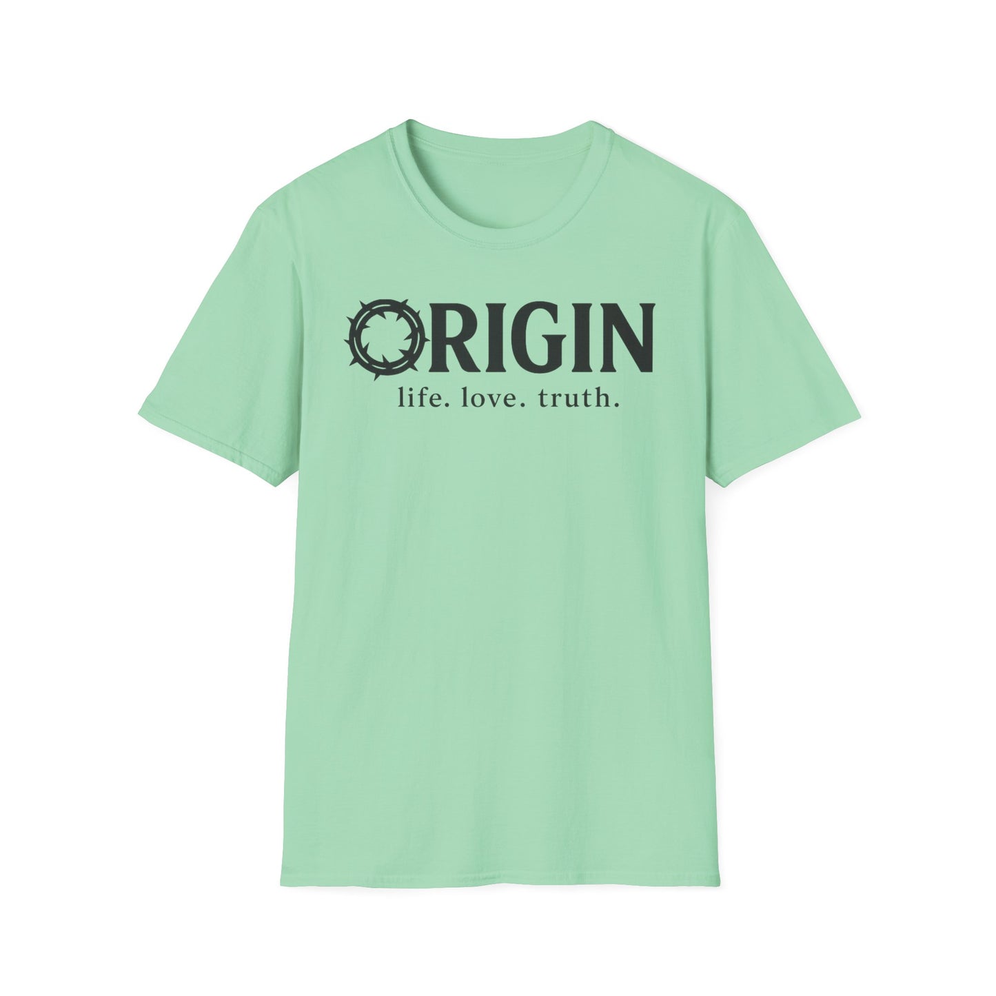 ORIGIN - life, love, truth - Inspirational Softstyle Tee