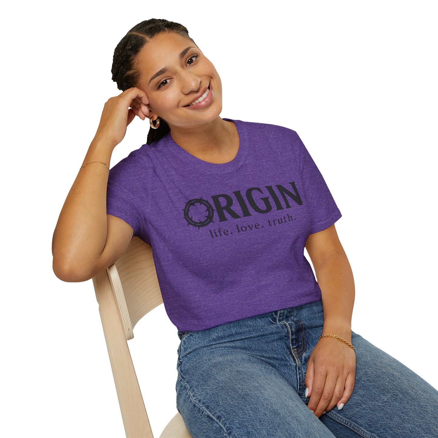 ORIGIN - life, love, truth - Inspirational Softstyle Tee