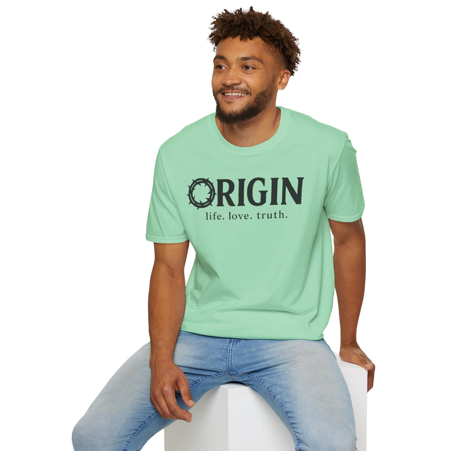 ORIGIN - life, love, truth - Inspirational Softstyle Tee