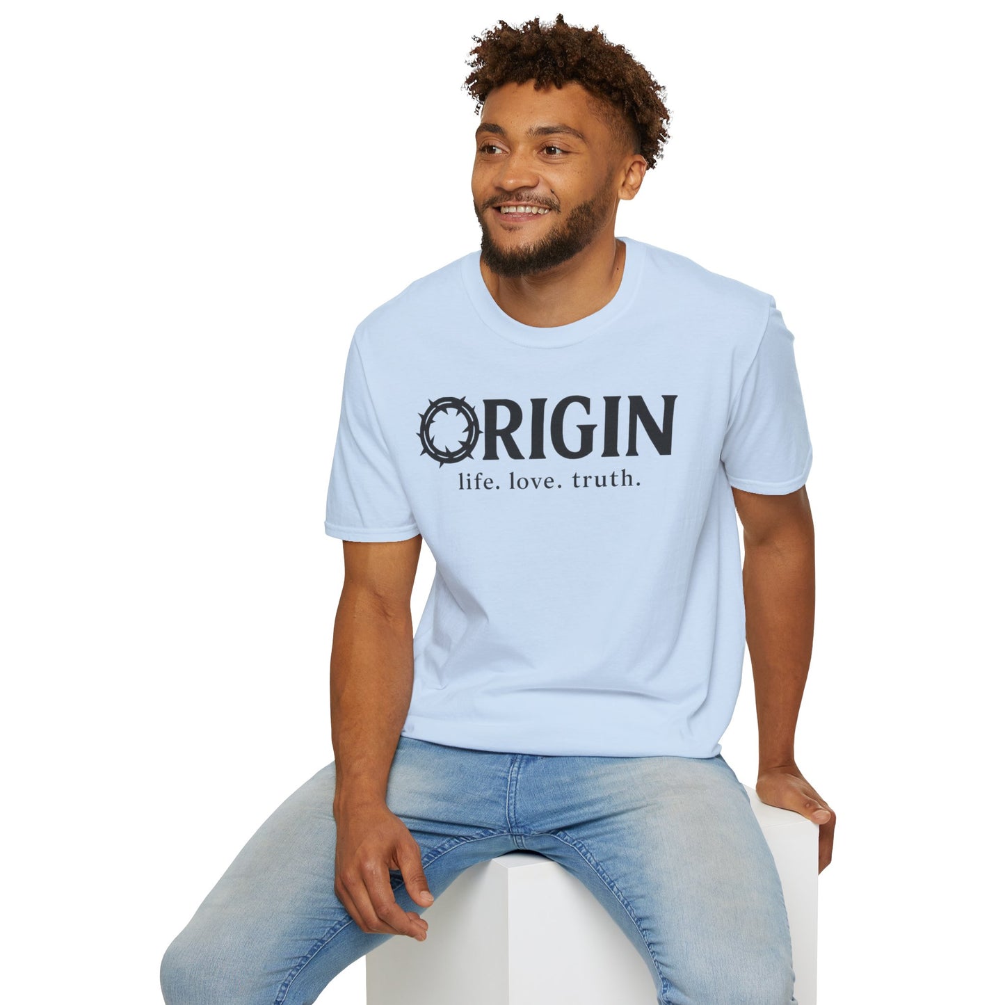 ORIGIN - life, love, truth - Inspirational Softstyle Tee