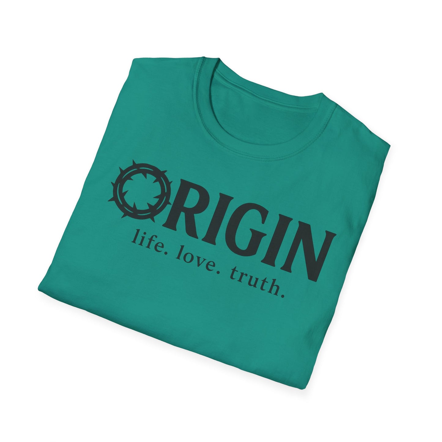 ORIGIN - life, love, truth - Inspirational Softstyle Tee
