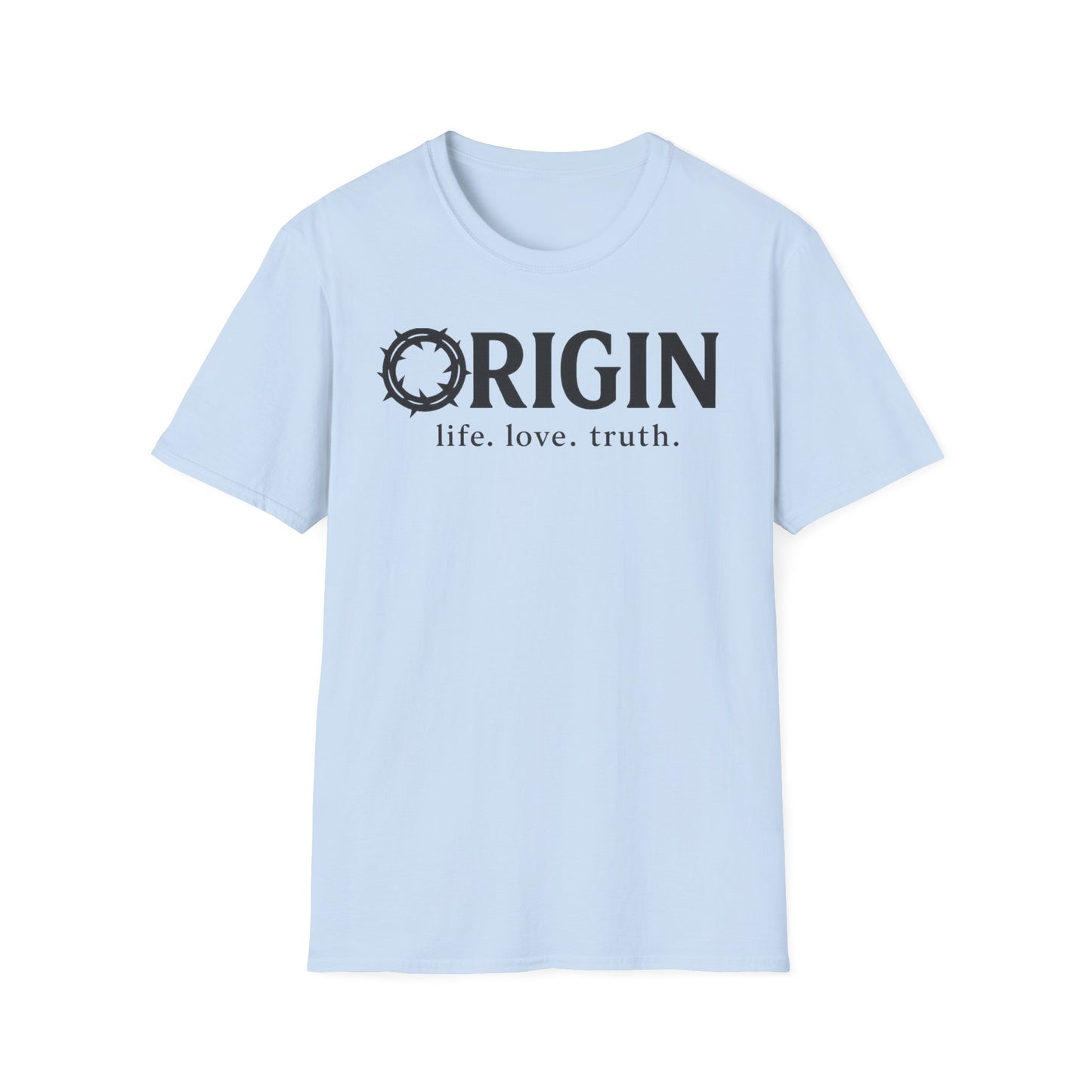 ORIGIN - life, love, truth - Inspirational Softstyle Tee
