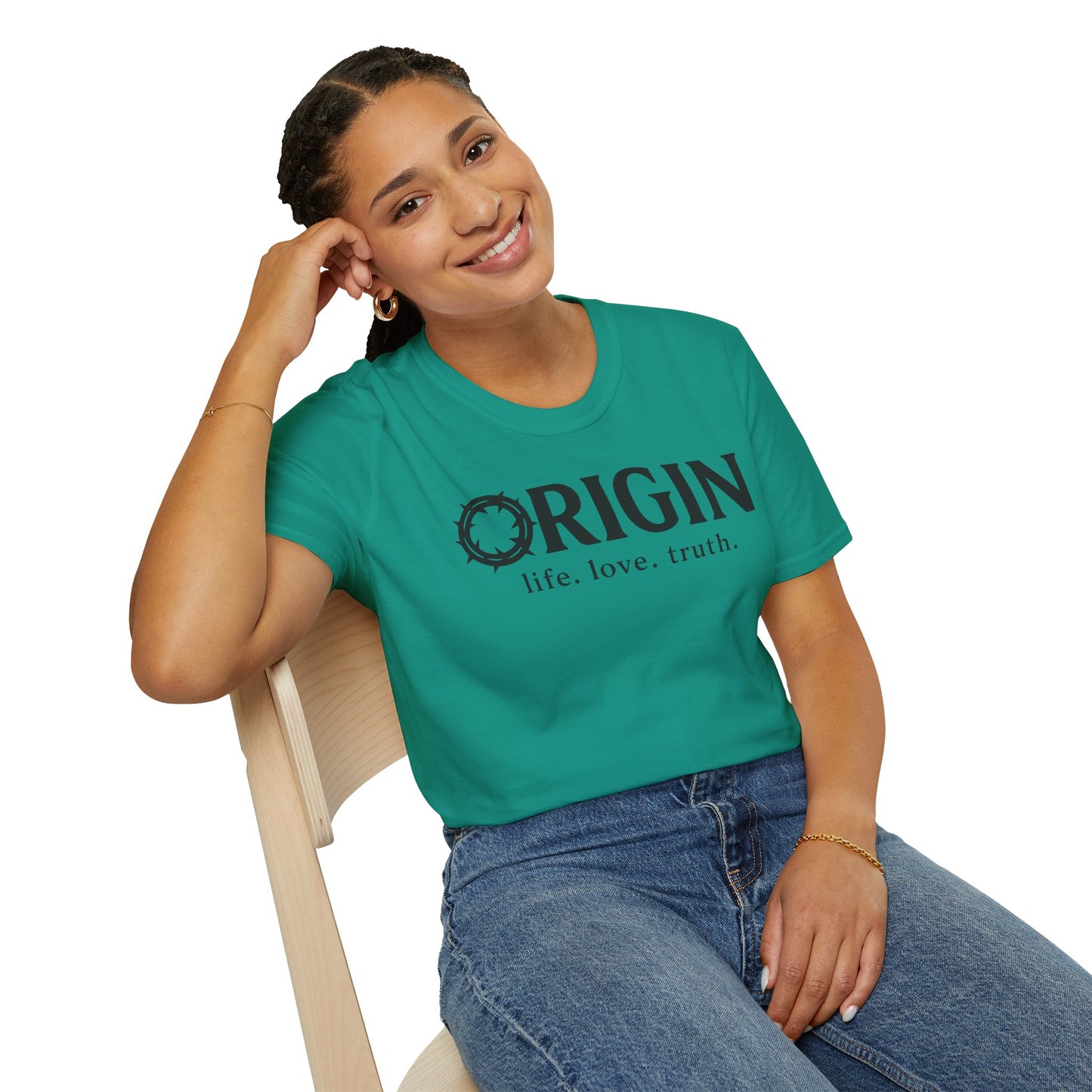 ORIGIN - life, love, truth - Inspirational Softstyle Tee
