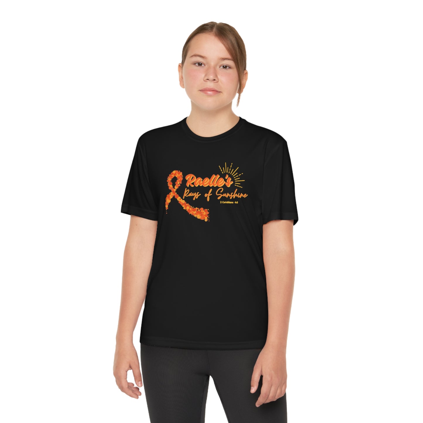 Raelle's Rays of Sunshine (YOUTH) Sport-Tek Athletic Style Tee (FREE SHIPPING)
