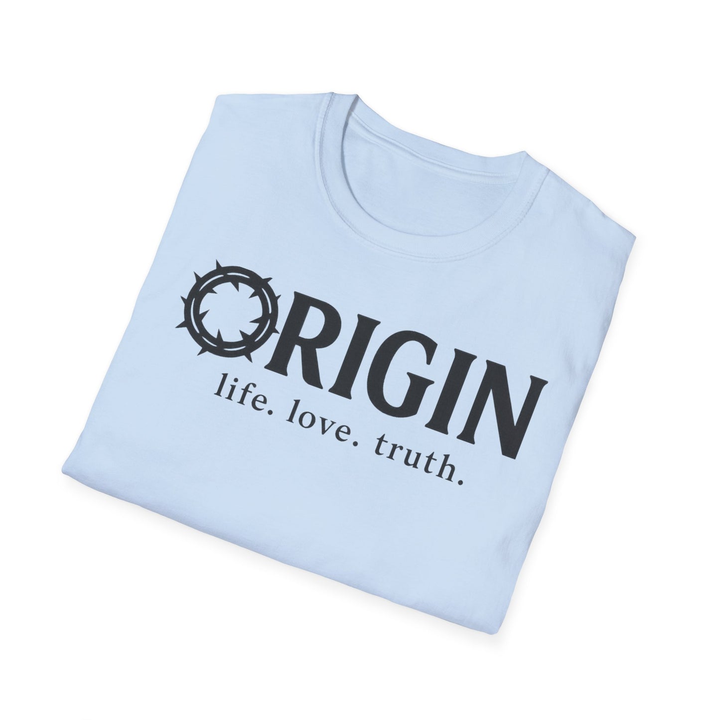ORIGIN - life, love, truth - Inspirational Softstyle Tee
