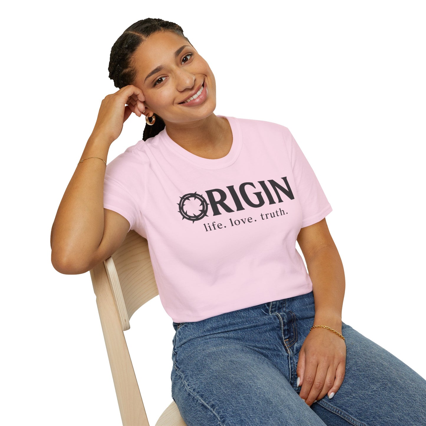 ORIGIN - life, love, truth - Inspirational Softstyle Tee