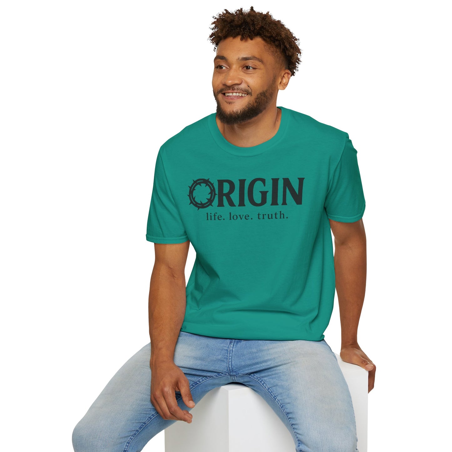 ORIGIN - life, love, truth - Inspirational Softstyle Tee