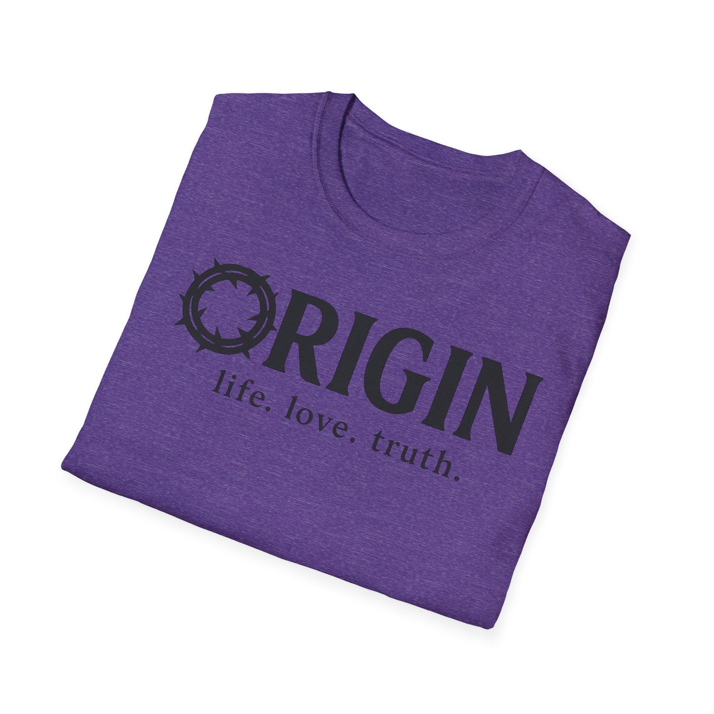 ORIGIN - life, love, truth - Inspirational Softstyle Tee