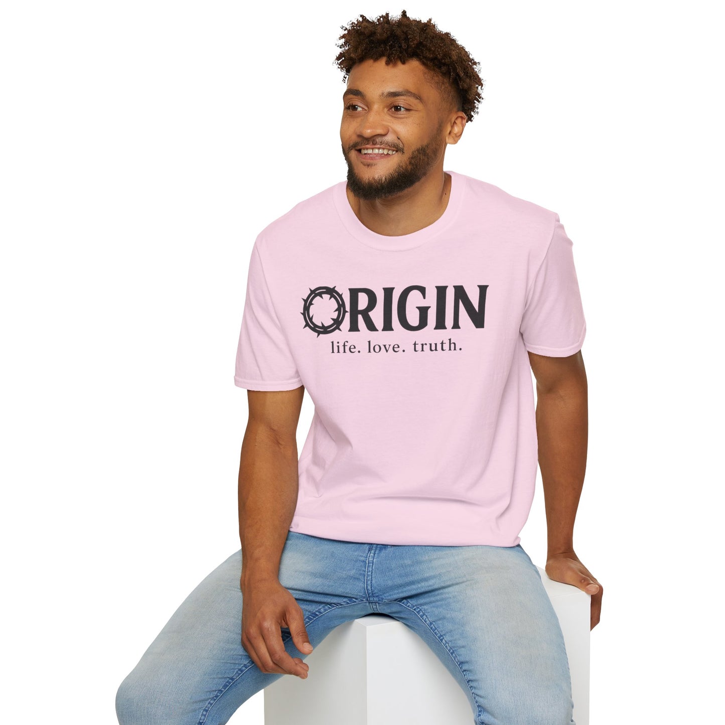 ORIGIN - life, love, truth - Inspirational Softstyle Tee