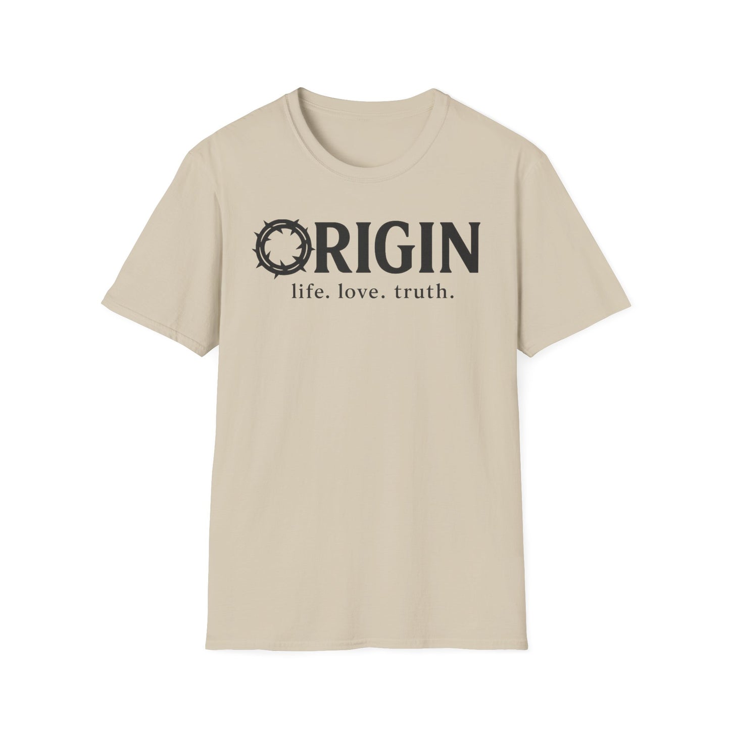 ORIGIN - life, love, truth - Inspirational Softstyle Tee