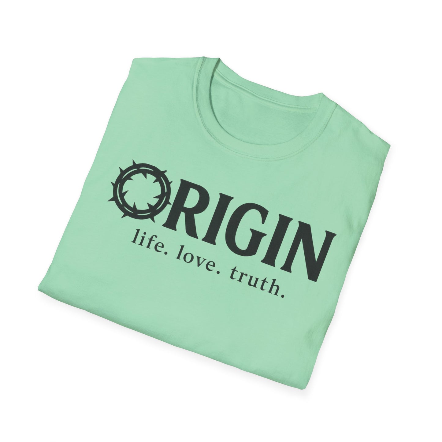 ORIGIN - life, love, truth - Inspirational Softstyle Tee