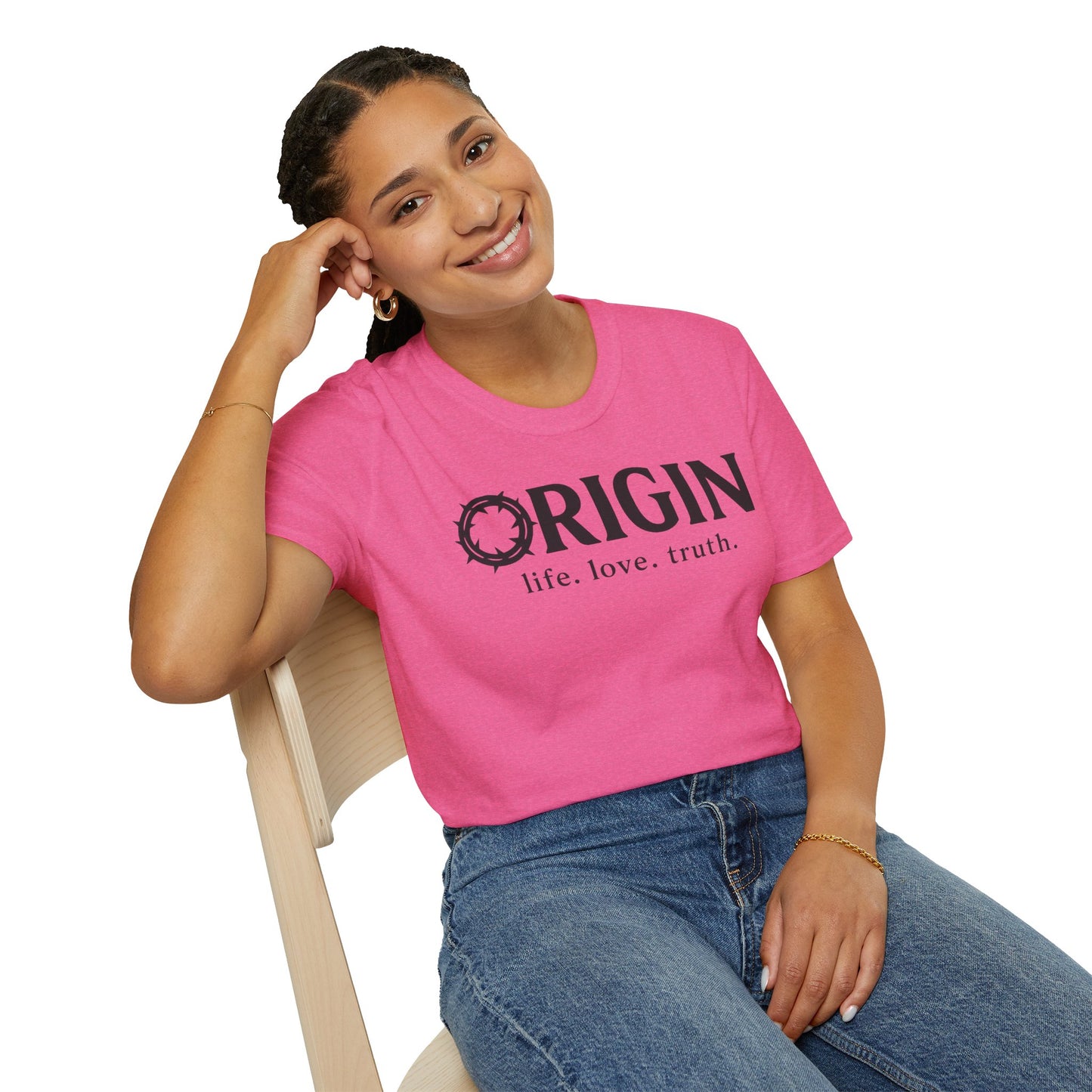 ORIGIN - life, love, truth - Inspirational Softstyle Tee