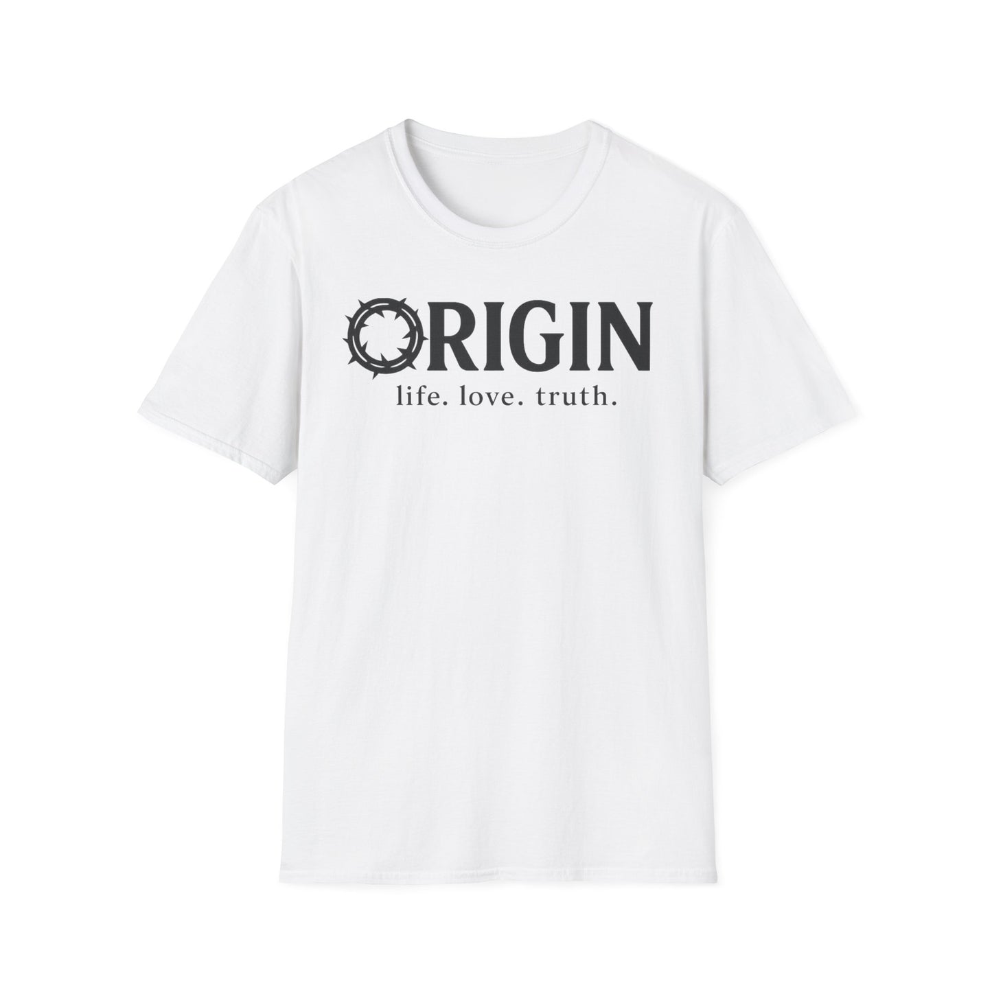 ORIGIN - life, love, truth - Inspirational Softstyle Tee