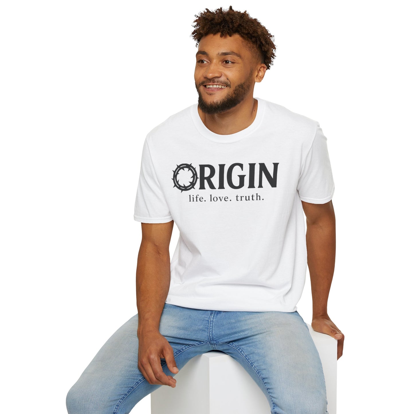 ORIGIN - life, love, truth - Inspirational Softstyle Tee