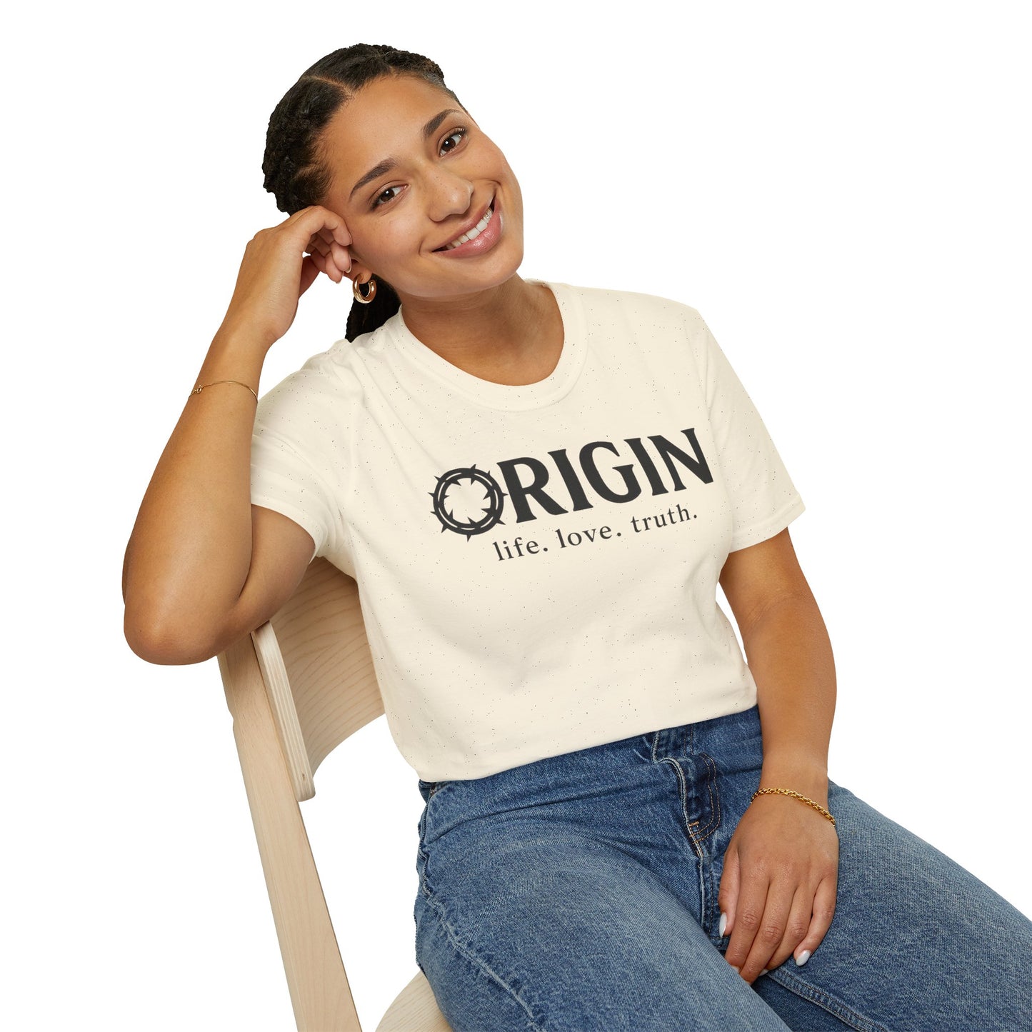 ORIGIN - life, love, truth - Inspirational Softstyle Tee