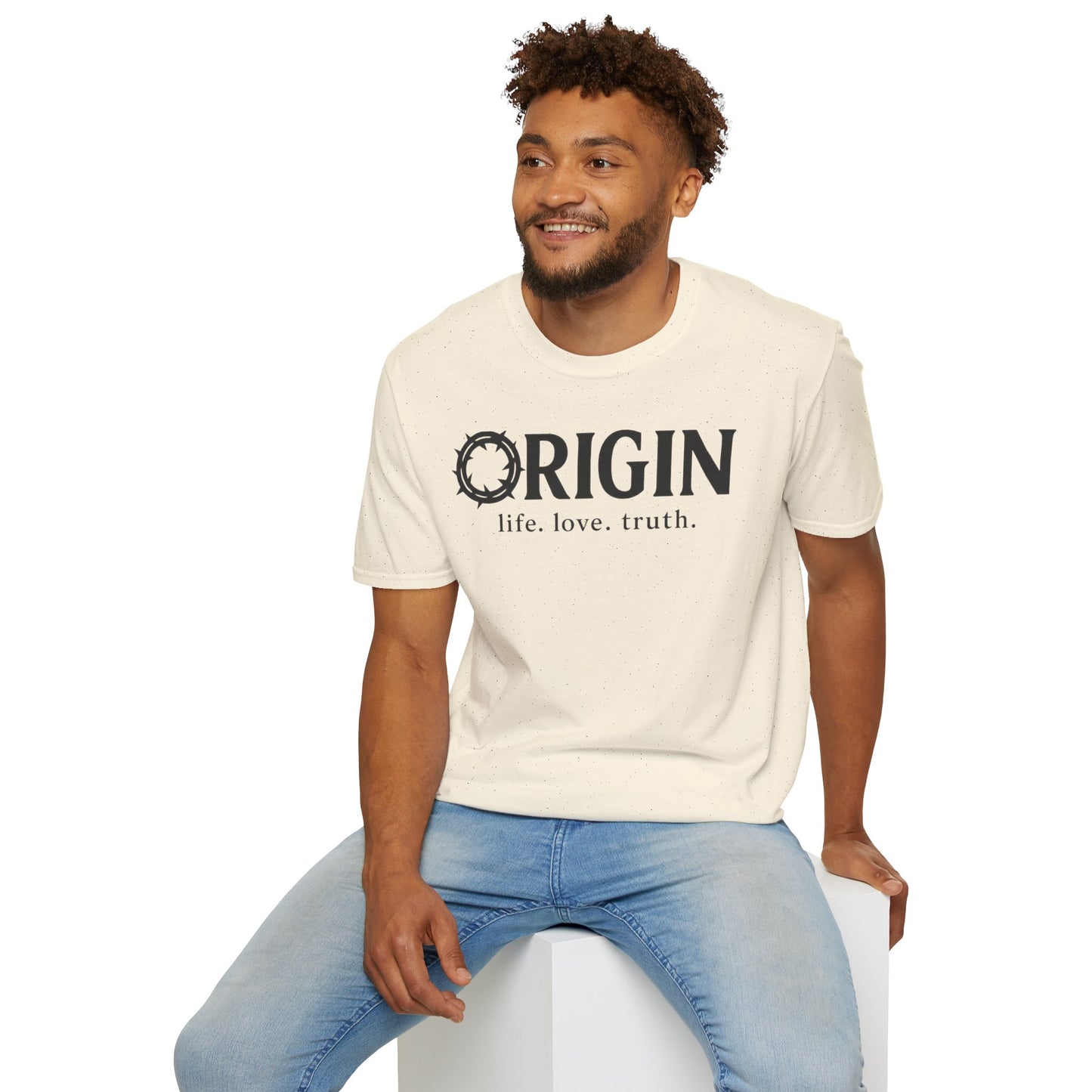 ORIGIN - life, love, truth - Inspirational Softstyle Tee