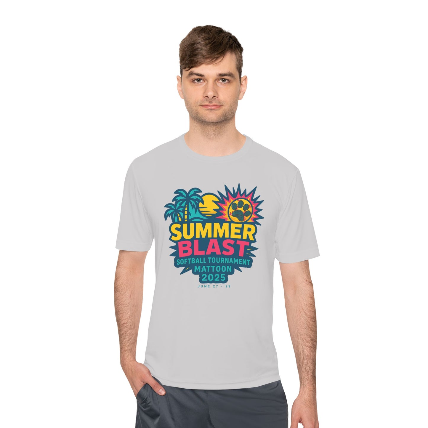 2025 Summer Blast Tournament (ADULT) Tee (ATHLETIC 100% POLYESTER)