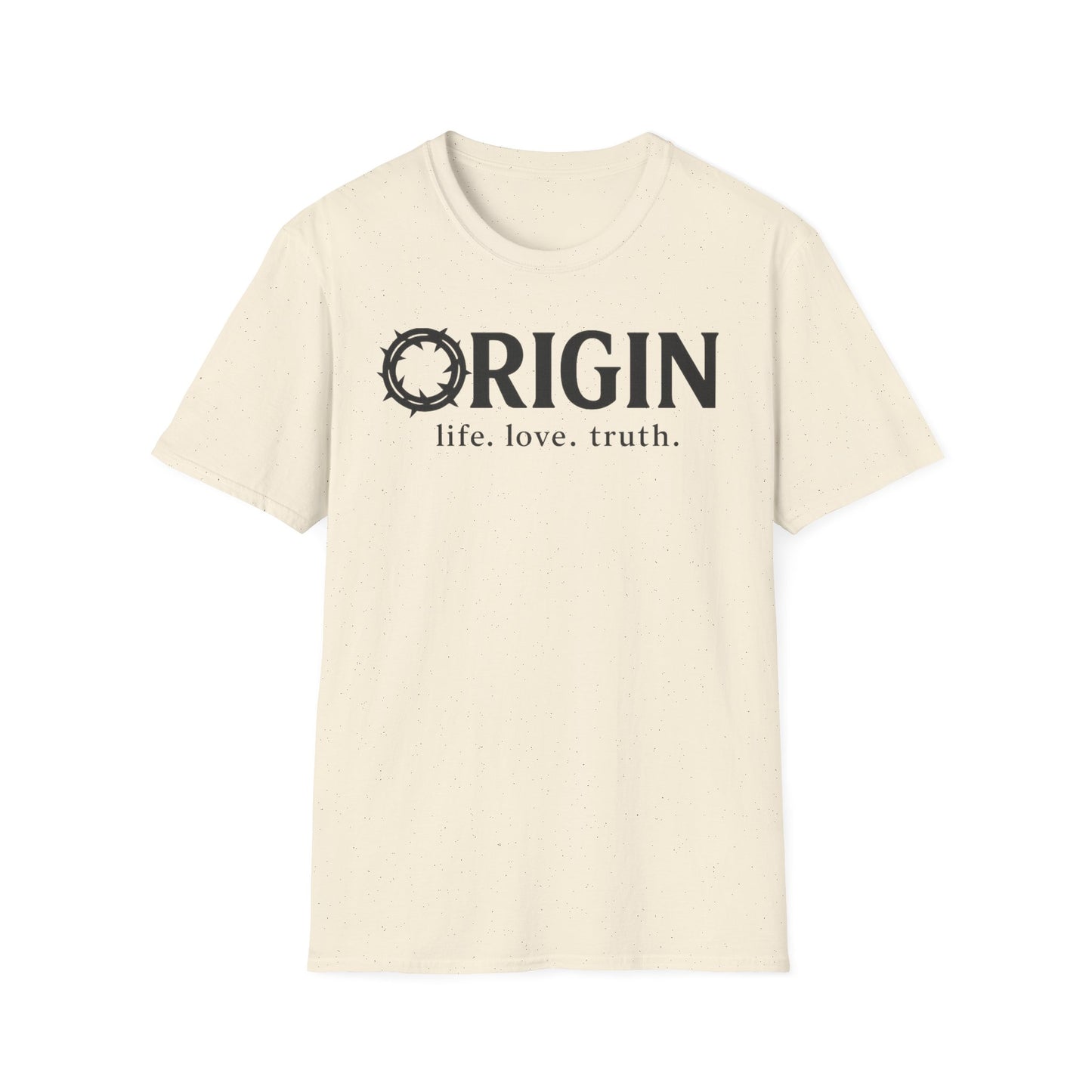 ORIGIN - life, love, truth - Inspirational Softstyle Tee