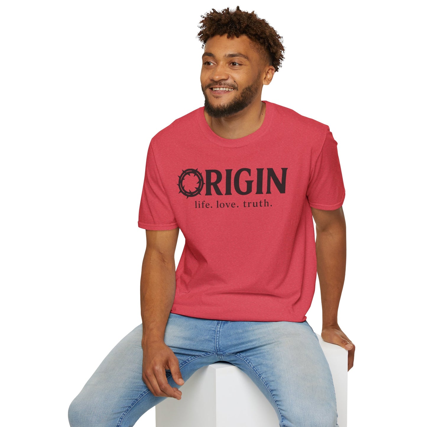 ORIGIN - life, love, truth - Inspirational Softstyle Tee