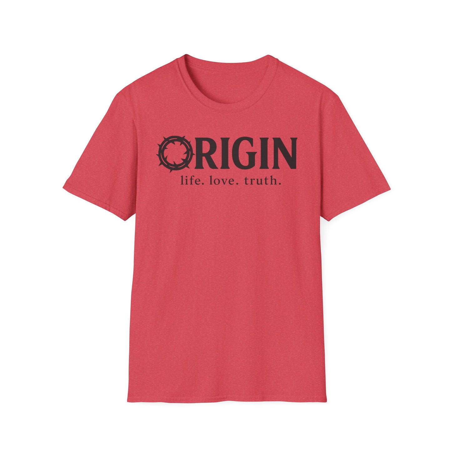 ORIGIN - life, love, truth - Inspirational Softstyle Tee