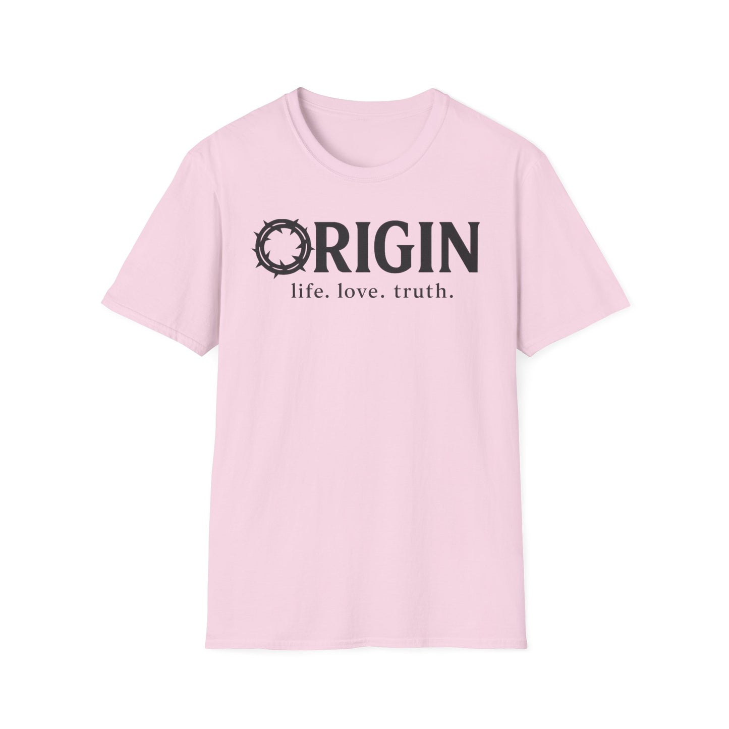 ORIGIN - life, love, truth - Inspirational Softstyle Tee