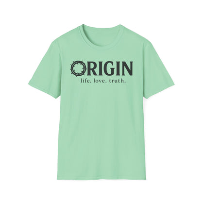 ORIGIN - life, love, truth - Inspirational Softstyle Tee