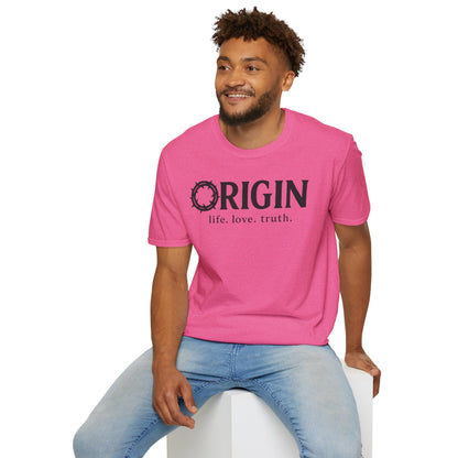 ORIGIN - life, love, truth - Inspirational Softstyle Tee