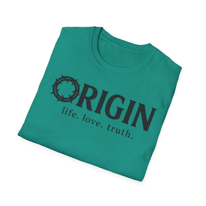 ORIGIN - life, love, truth - Inspirational Softstyle Tee