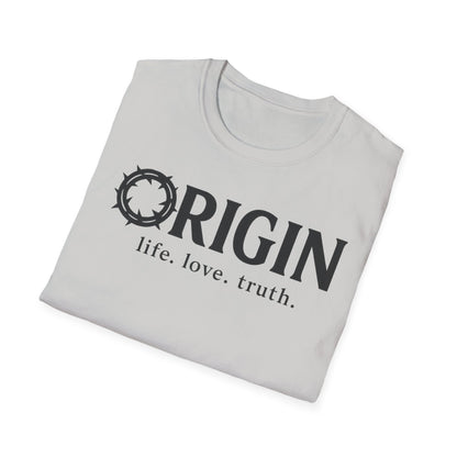 ORIGIN - life, love, truth - Inspirational Softstyle Tee