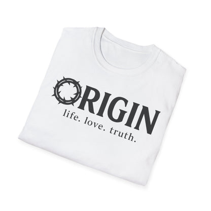 ORIGIN - life, love, truth - Inspirational Softstyle Tee