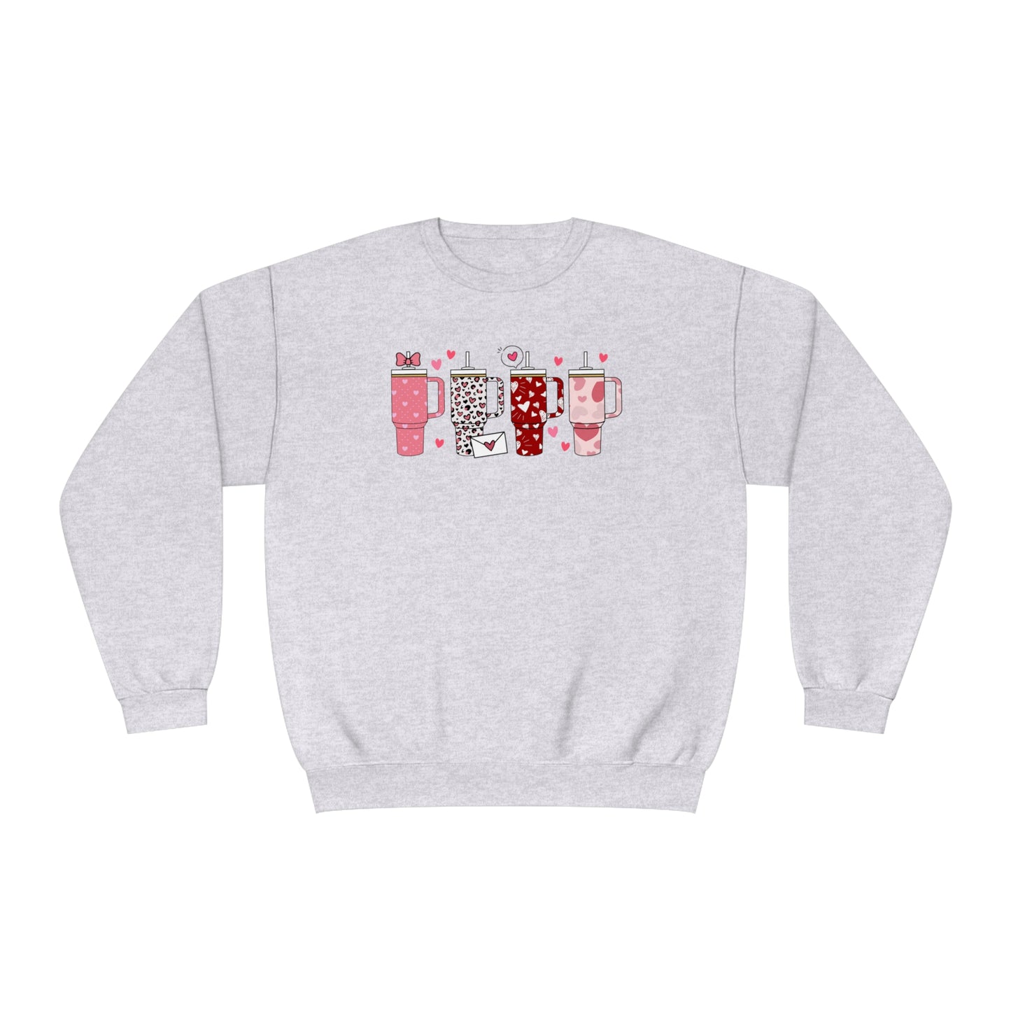 Valentine's Day Cup - Unisex NuBlend® Crewneck Sweatshirt - Multiple Color Choices - FREE SHIPPING