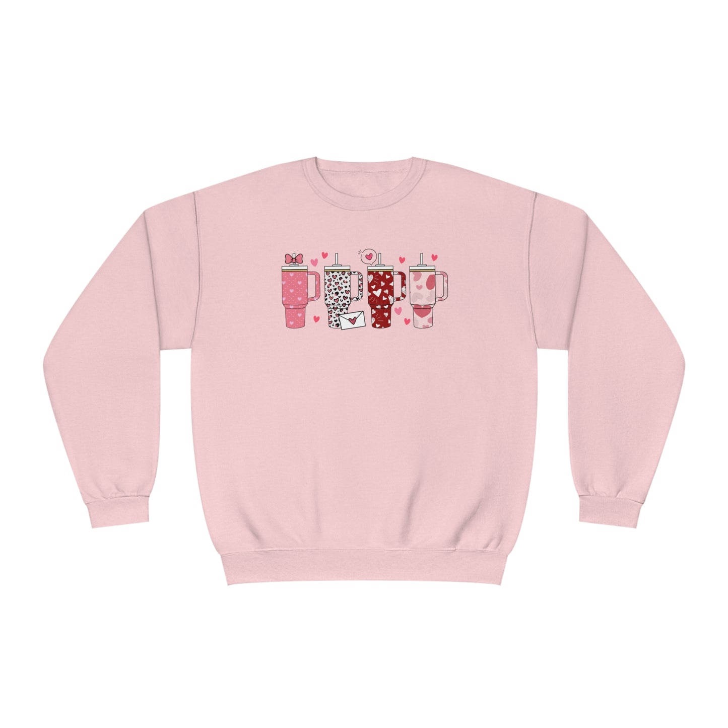 Valentine's Day Cup - Unisex NuBlend® Crewneck Sweatshirt - Multiple Color Choices - FREE SHIPPING