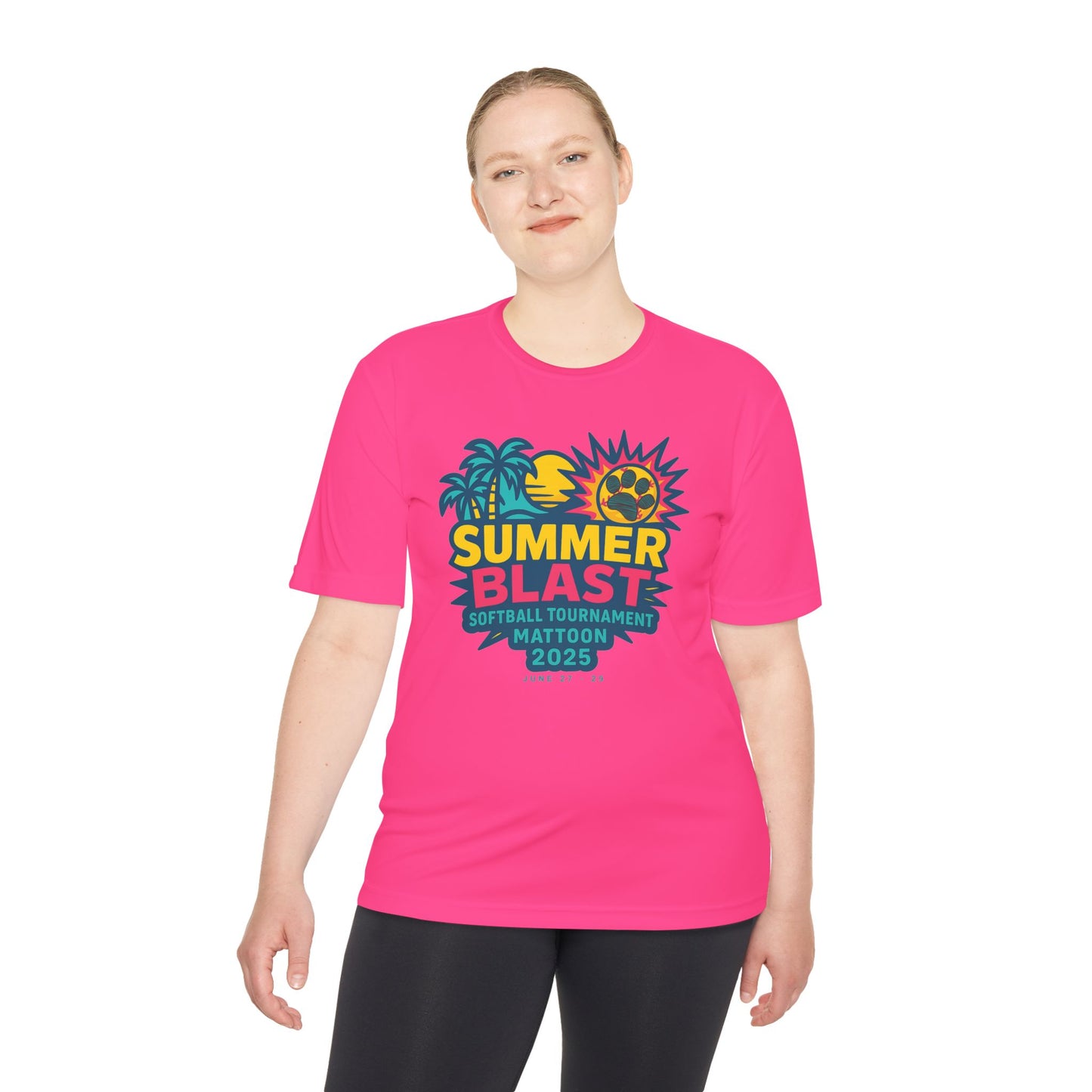 2025 Summer Blast Tournament (ADULT) Tee (ATHLETIC 100% POLYESTER)