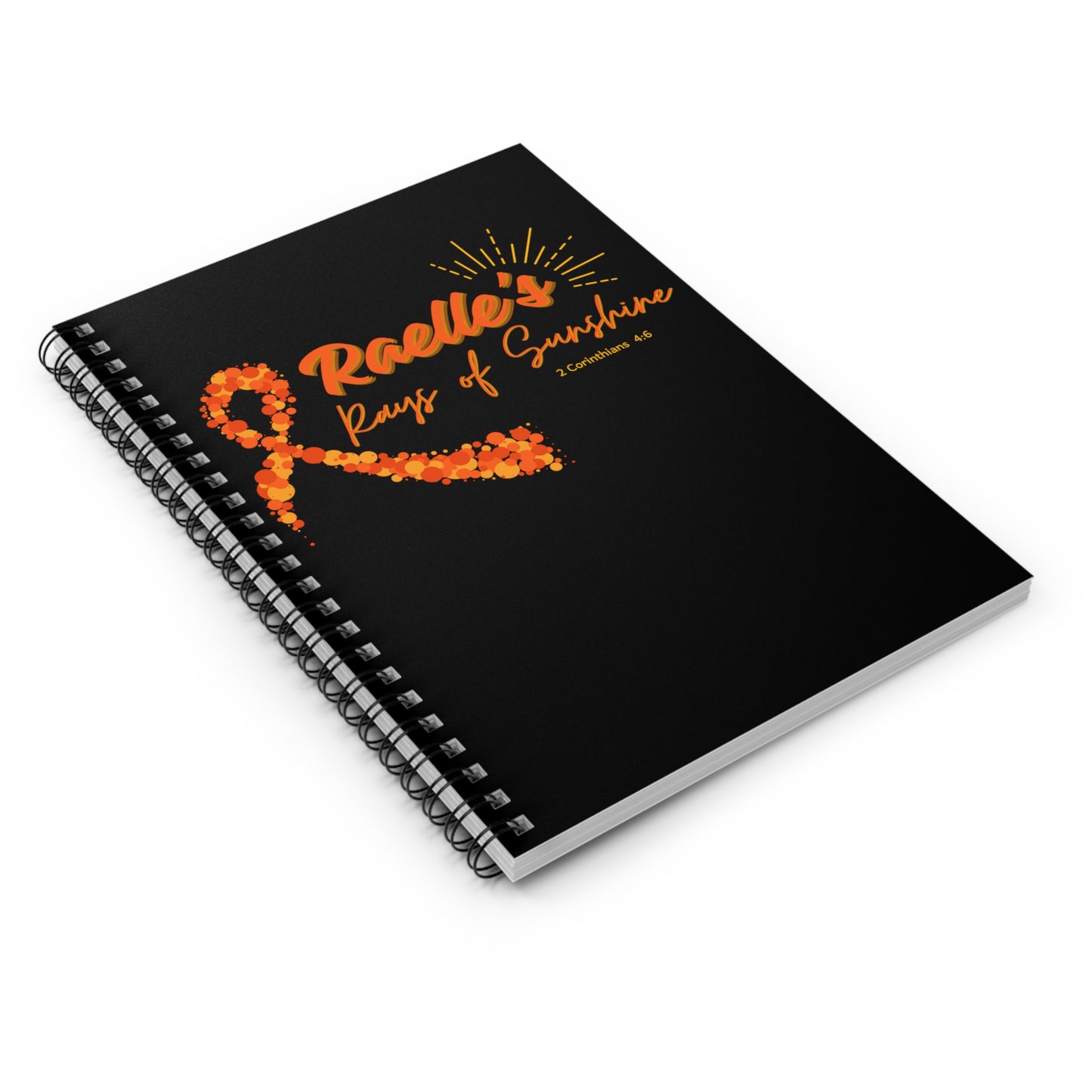 Raelle's Rays of Sunshine Spiral Journal / Notebook - Ruled Line (FREE SHIPPING)