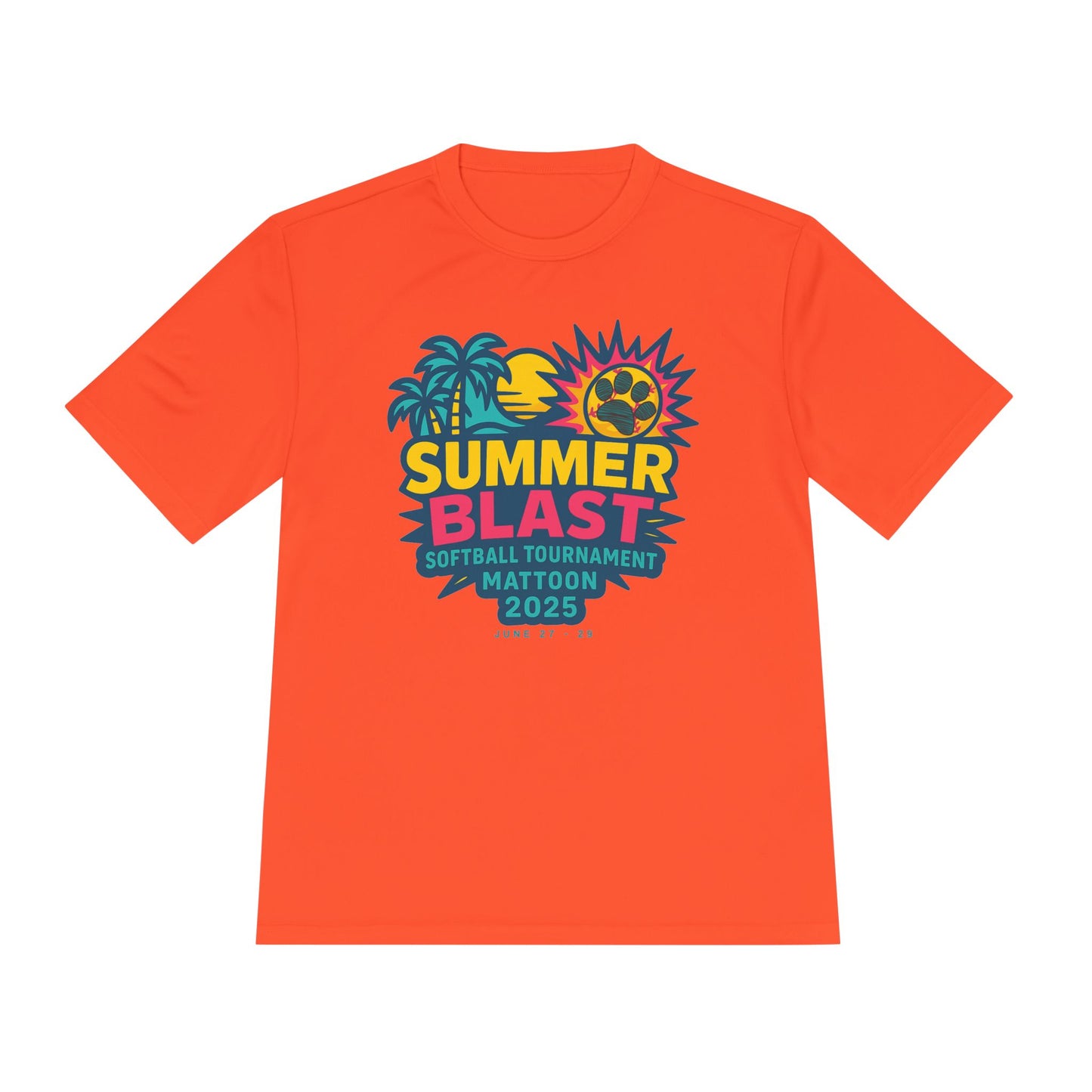 2025 Summer Blast Tournament (ADULT) Tee (ATHLETIC 100% POLYESTER)
