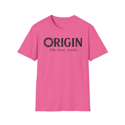 ORIGIN - life, love, truth - Inspirational Softstyle Tee