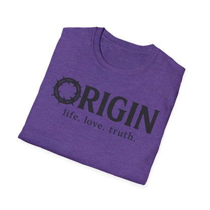 ORIGIN - life, love, truth - Inspirational Softstyle Tee