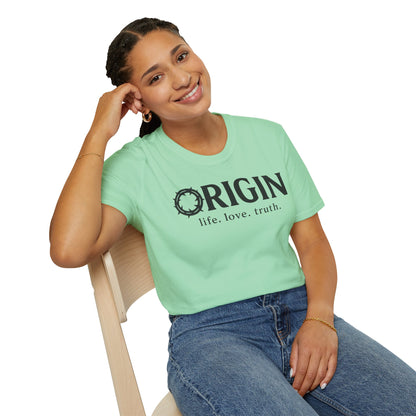 ORIGIN - life, love, truth - Inspirational Softstyle Tee
