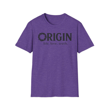 ORIGIN - life, love, truth - Inspirational Softstyle Tee