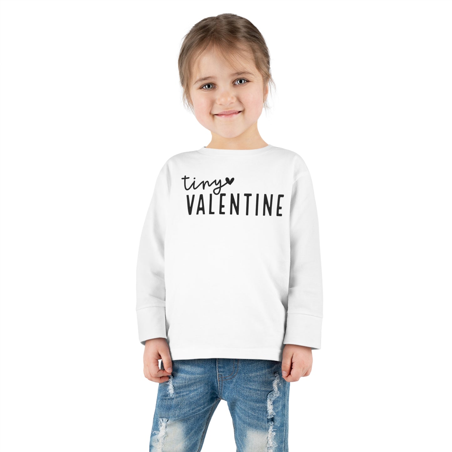 TINY VALENTINE - Toddler Long Sleeve Tee - Multiple Sizes & Colors - FREE SHIPPING
