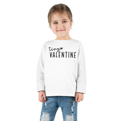 TINY VALENTINE - Toddler Long Sleeve Tee - Multiple Sizes & Colors - FREE SHIPPING