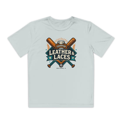 (YOUTH) 2025 Leather & Laces Tournament Tee (ATHLETIC 100% POLYESTER)