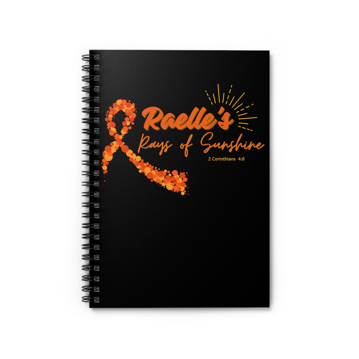 Raelle's Rays of Sunshine Spiral Journal / Notebook - Ruled Line (FREE SHIPPING)