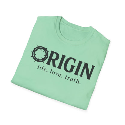 ORIGIN - life, love, truth - Inspirational Softstyle Tee