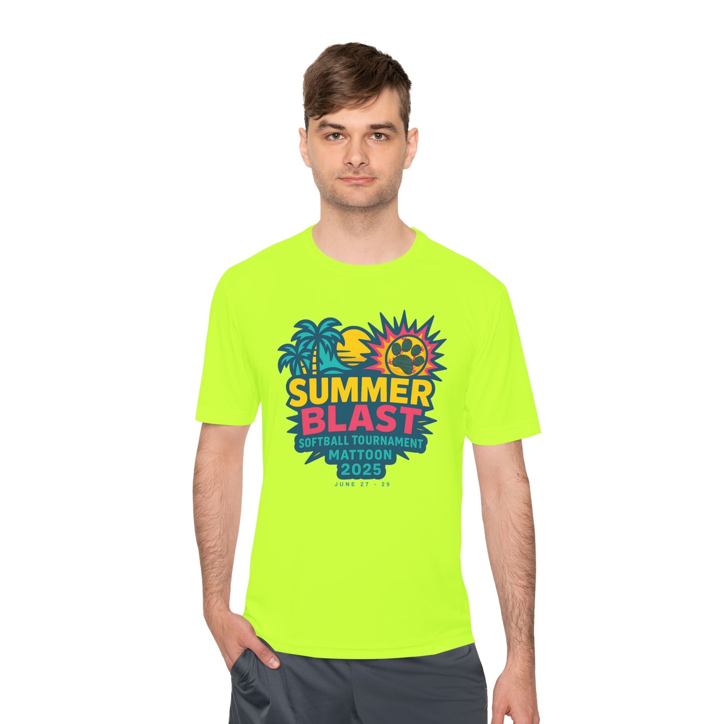 2025 Summer Blast Tournament (ADULT) Tee (ATHLETIC 100% POLYESTER)
