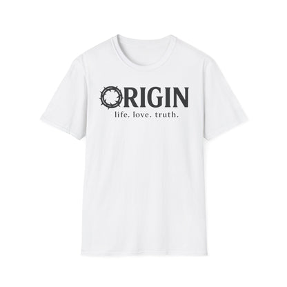 ORIGIN - life, love, truth - Inspirational Softstyle Tee