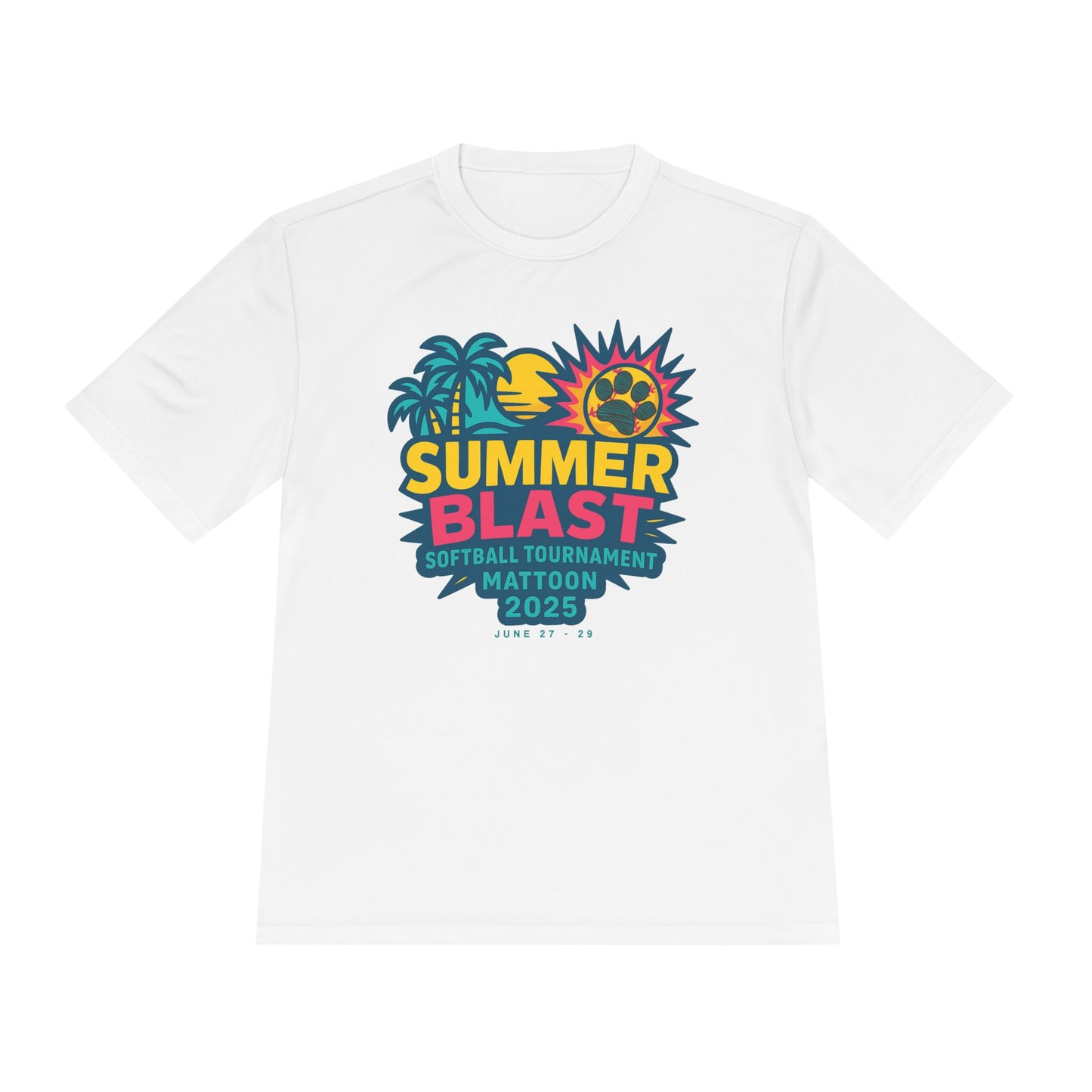 2025 Summer Blast Tournament (ADULT) Tee (ATHLETIC 100% POLYESTER)