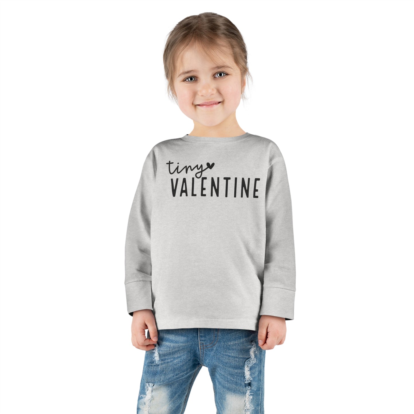 TINY VALENTINE - Toddler Long Sleeve Tee - Multiple Sizes & Colors - FREE SHIPPING