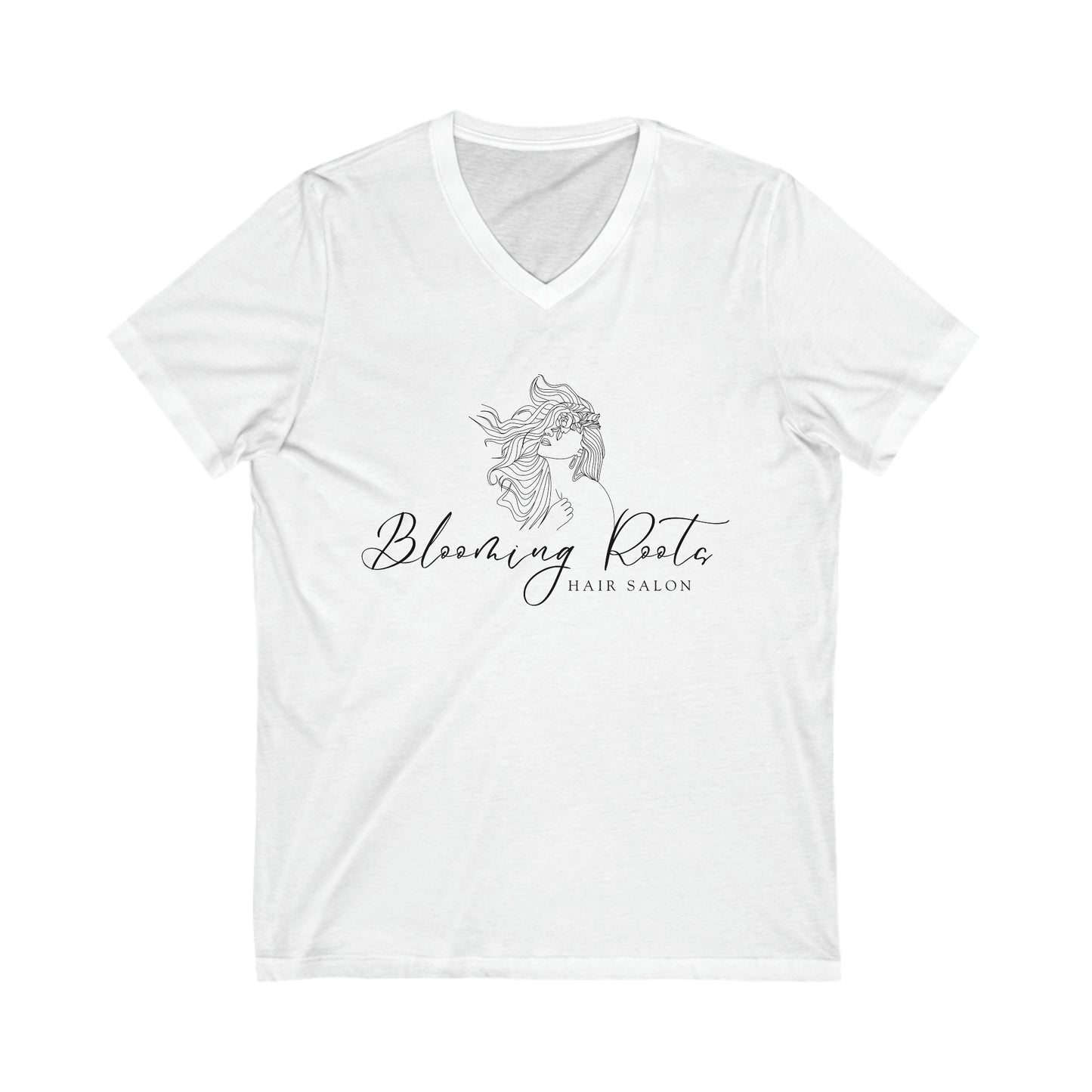 Unisex Jersey Short Sleeve V-Neck Tee